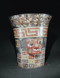 Vessel Depicting Corn Yams and Animals, from Tiahuanaco, c.650 AD